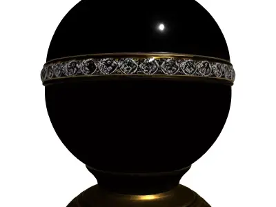 Luxury Faberge Style Decorative Egg Low-poly 3D model