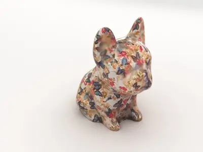 French Bulldog statue 3D model