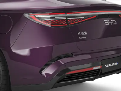 2025 BYD Seal 07 DM-I With Interior 3D model
