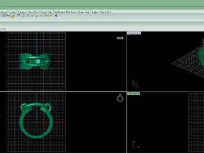 Luxury ring 3D print model
