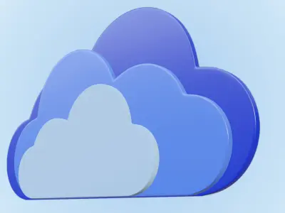 Cartoon Clouds Free 3D model