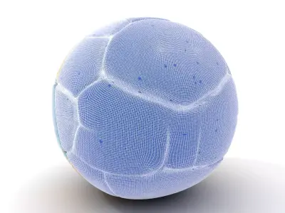 Stylized Leather Soccer Ball model pack Low-poly 3D model