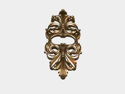 Carved decor for cnc 61 3D model