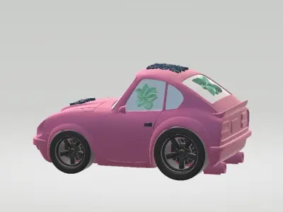 3D Model Cartoon Car 3D print model