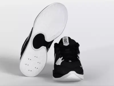 Nike Kyrie 5 Low TB Black White DO9617 002 Low-poly 3D model
