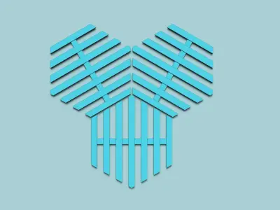 Hexagonal Wall Panel A29 Stripes - Interior Design Decoration 3D print model