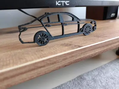 Sport Car 520 2D Figure  3D print model