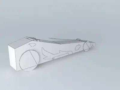 flaming derdy car Free 3D model