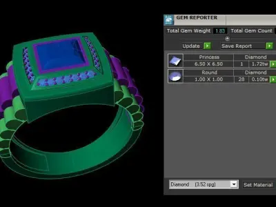Rings 3D print model