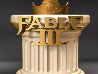 Crown and Base with Resin - Fable III 3D print model