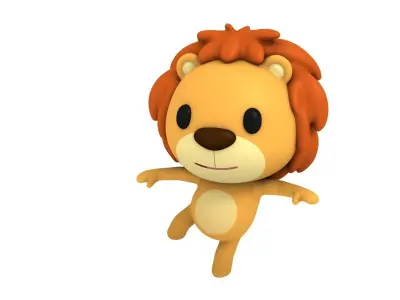 Rigged Lion 3D model purchase
