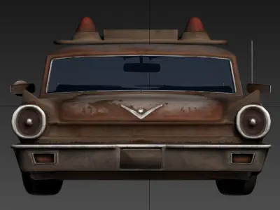 3D model of an old Low-poly 3D model