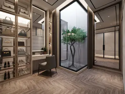 Bedroom - Modern Style Blender - Fbx - Obj 3D model