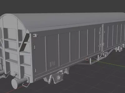 H0 1-87 scale Hbis 294 freight car 3D print model
