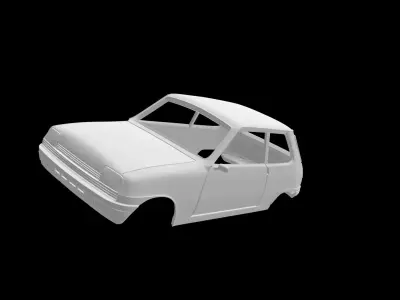 Renault 5 car 3D print model