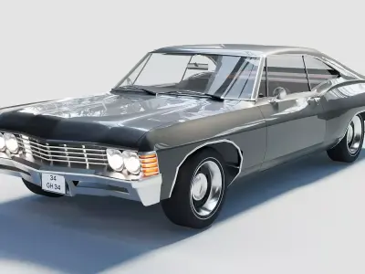 1967 Chevrolet Impala 3D Model for Architectural Visualization  3D model