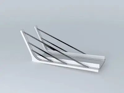 Footbridge ramp 3D model