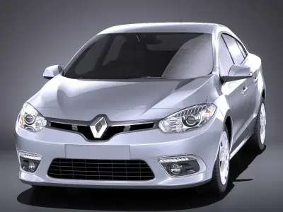 Renault Fluence 2016 VRAY 3D model