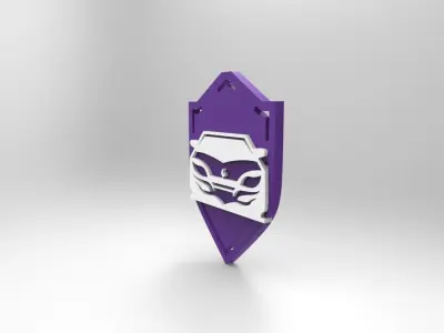 Car Emblem Low-poly 3D model