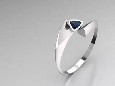 soliter ring 3D print model 3D print model