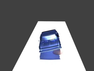 Blender Car Accident animation 3D model