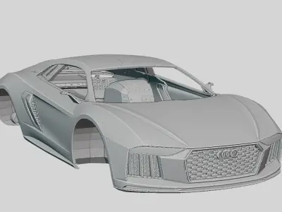 Audi Nanuk Quattro Concept 2020 Printable Body  3D print model