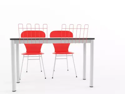 Music Classroom Desk 2 3D model