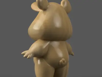 Cute Bear 3D Model Fun Cartoon Decoration STL 3D print model