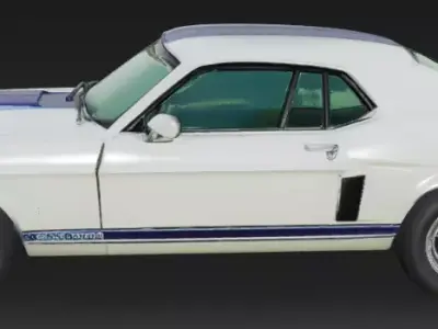 1969 Shelby GT-350 3D Model 3D print model