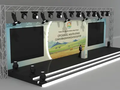Agriculture Stage Decor 093 3D model