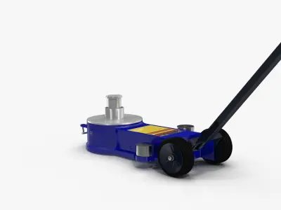 Floor Jack Blue Low-poly 3D model