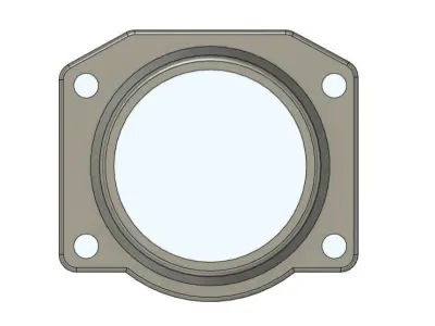 Audi A4 Quattro air filter adapter flange 76mm 3D model