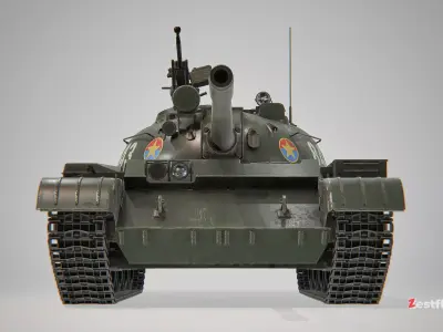 T-54 tank  3D model