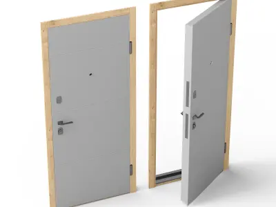 Haoze Door 3D model