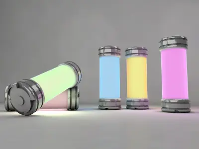 3D models of energy cylinders 3D model