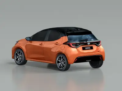 Toyota Yaris 2020 Low-poly 3D model