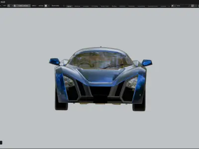 Car Marussia B2-28T 2010 3D model