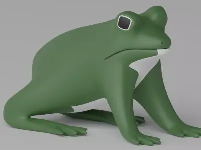 Cartoon Frog 3D model order