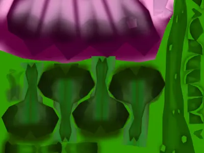 Strange Flower and Bramble Unity 3d Ready Free 3D model