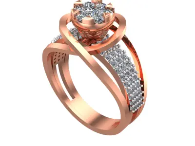 089 - Delicate Wedding Ring for Women 3D print model