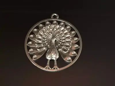  pendant with  peacock 4294 3D print model