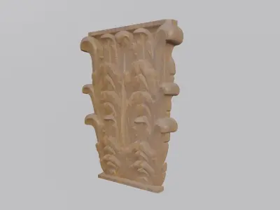 Pillar Decor For Wood Carving 3D print model