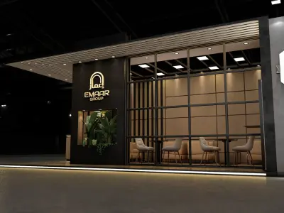 real estate Booth Exhibition Stand 3D model