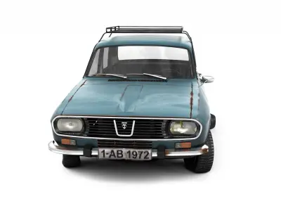 Rusty Dacia 1300 3D model