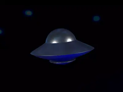 UFO Model  HighPoly  Free 3D model