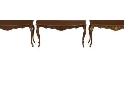 Classic side table 1500 Low-poly 3D model