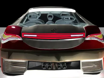 Mercedes XCL AMG 63 GTR concept model 3D model