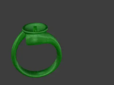 Ladies Pearl Ring Size 7 White Pearl Black Pearl Womens Luxury 3D print model