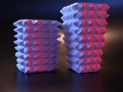 Vase cubic  3D print model