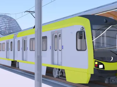 LA light rail station III 3D model